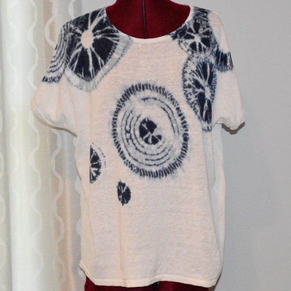 NWT Pure Jill XS Petite Oversized T-shirt Tie Dye